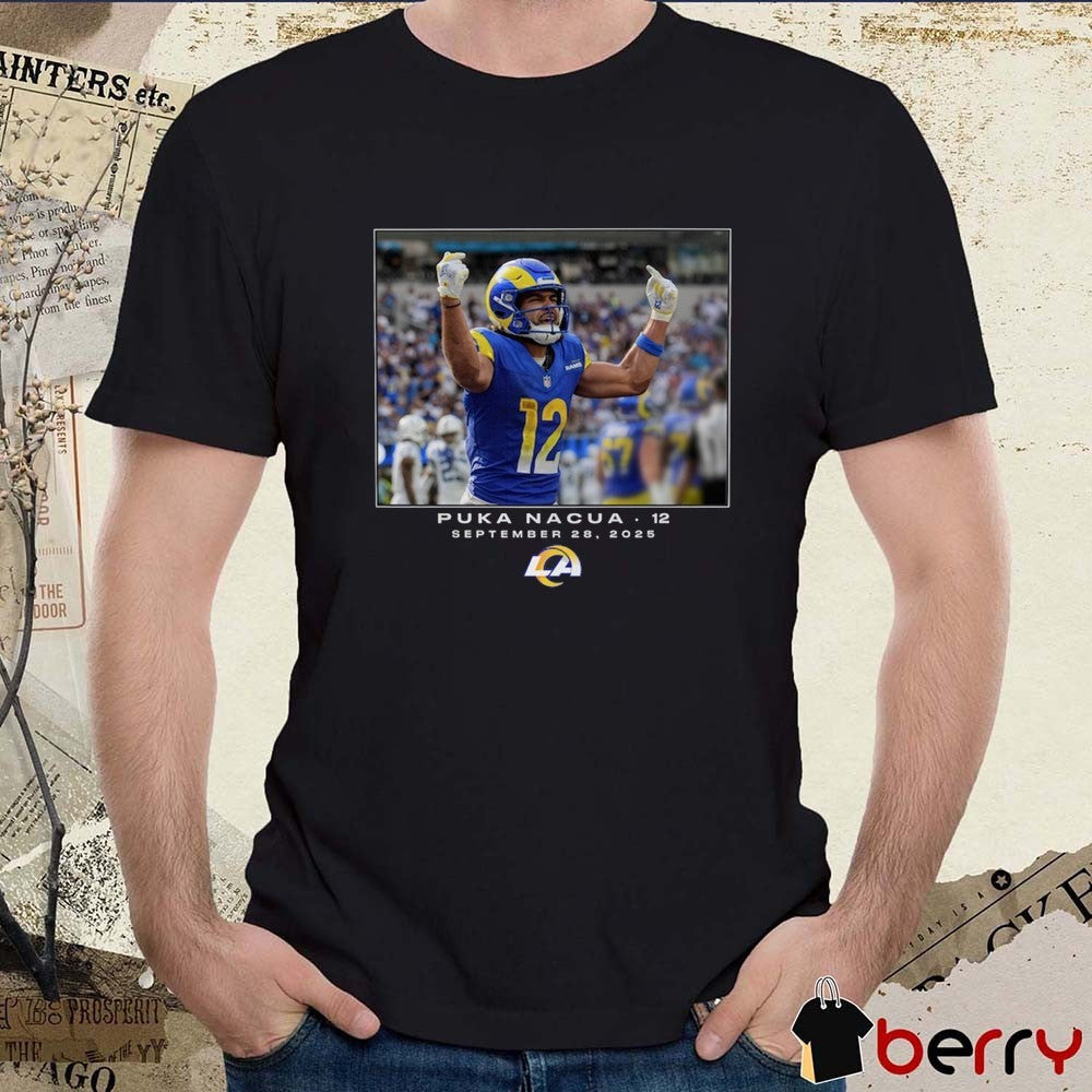 Puka Nacua Los Angeles Rams NFL Flash Features Week 4 September 28 2025 t-shirt
