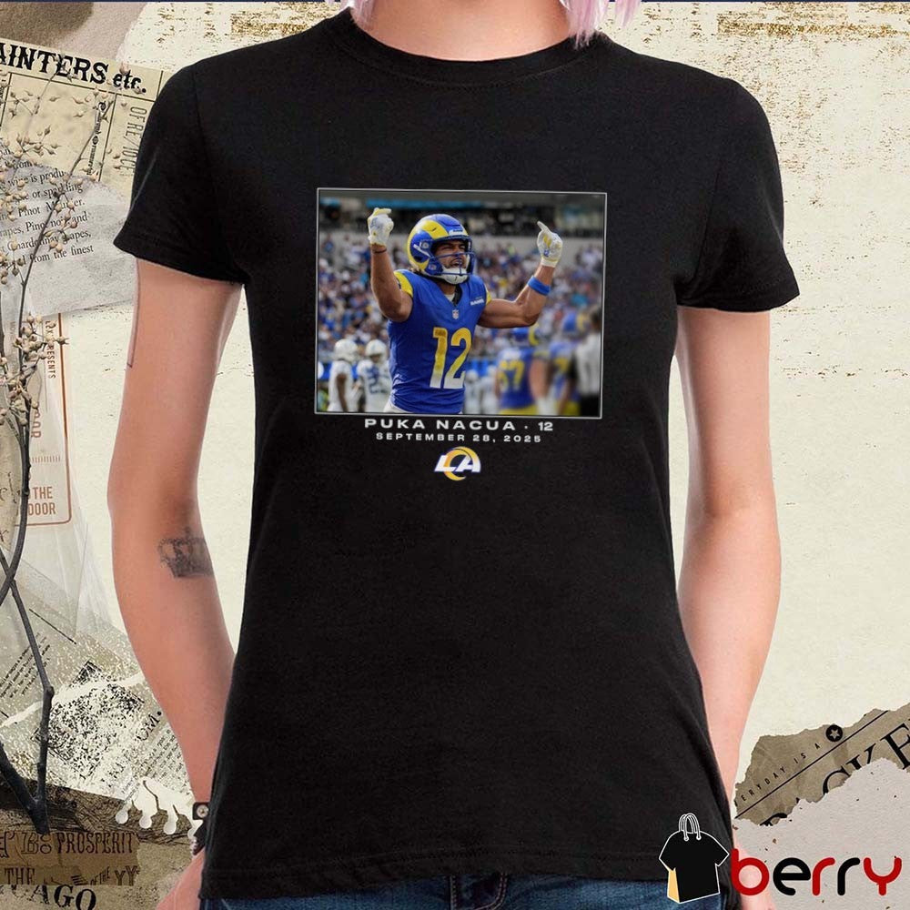 Puka Nacua Los Angeles Rams NFL Flash Features Week 4 September 28 2025 t-shirt