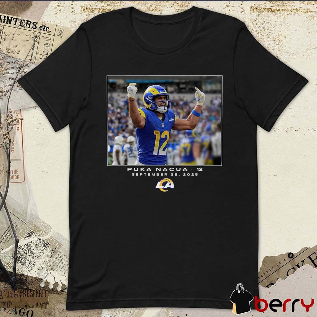 Puka Nacua Los Angeles Rams NFL Flash Features Week 4 September 28 2025 t-shirt