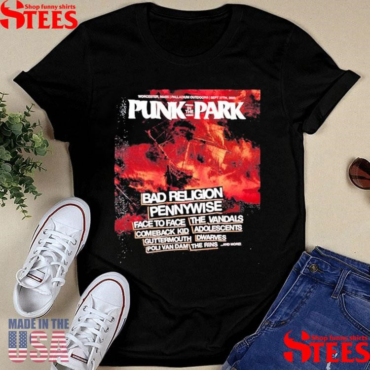 Punk In The Park Sept 27th 2025 Palladium Outdoors, Worcester, Massachusetts T-shirt