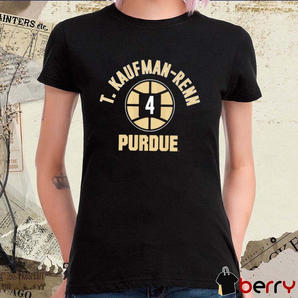 Purdue Boilermakers Basketball Trey Kaufman-Renn Name Number Ball 4 t-shirt