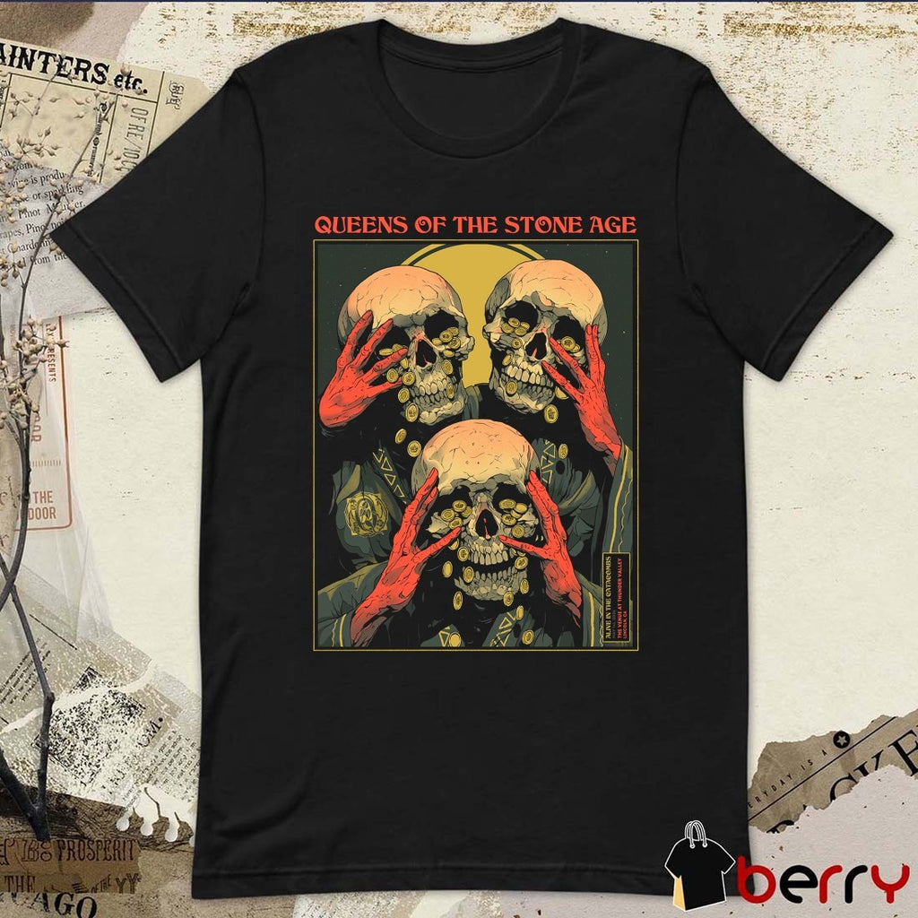 Queens of the Stone Age Alive in the Catacombs May 1st, 2026 The Venue at Thunder Valley, Lincoln, CA Poster t-shirt