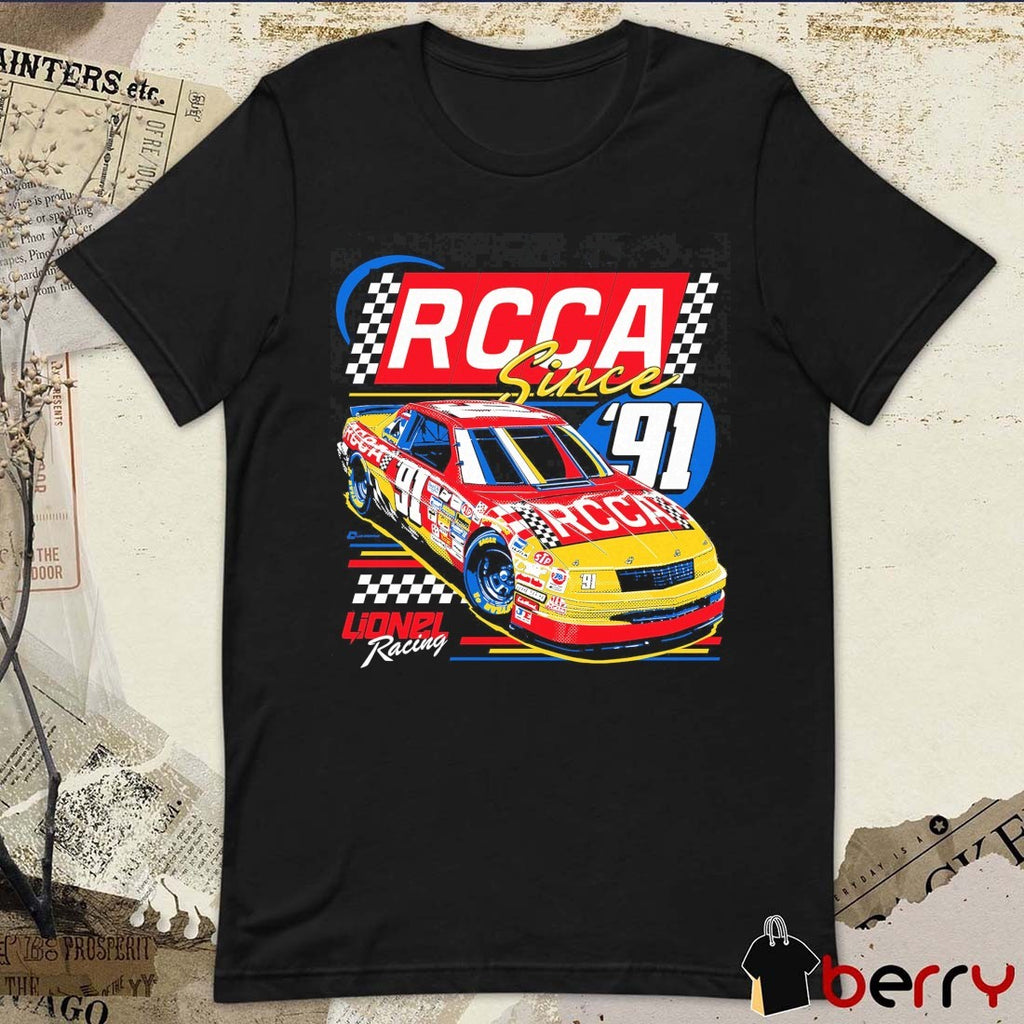 RCCA 35th Anniversary Since ’91 Lionel Racing NASCAR Artwork t-shirt