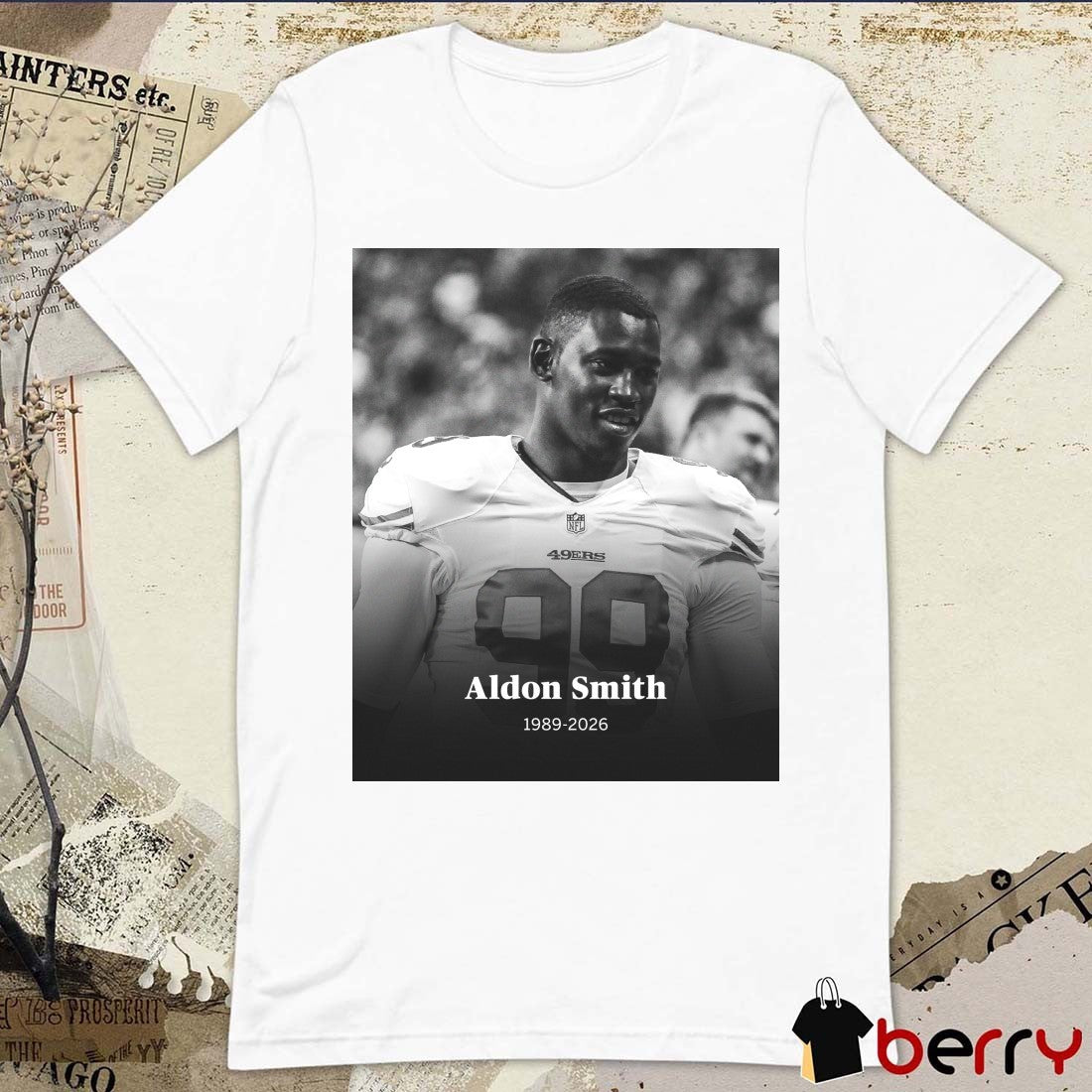 RIP Aldon Smith 1980 – 2026 ESPN Poster t-shirt