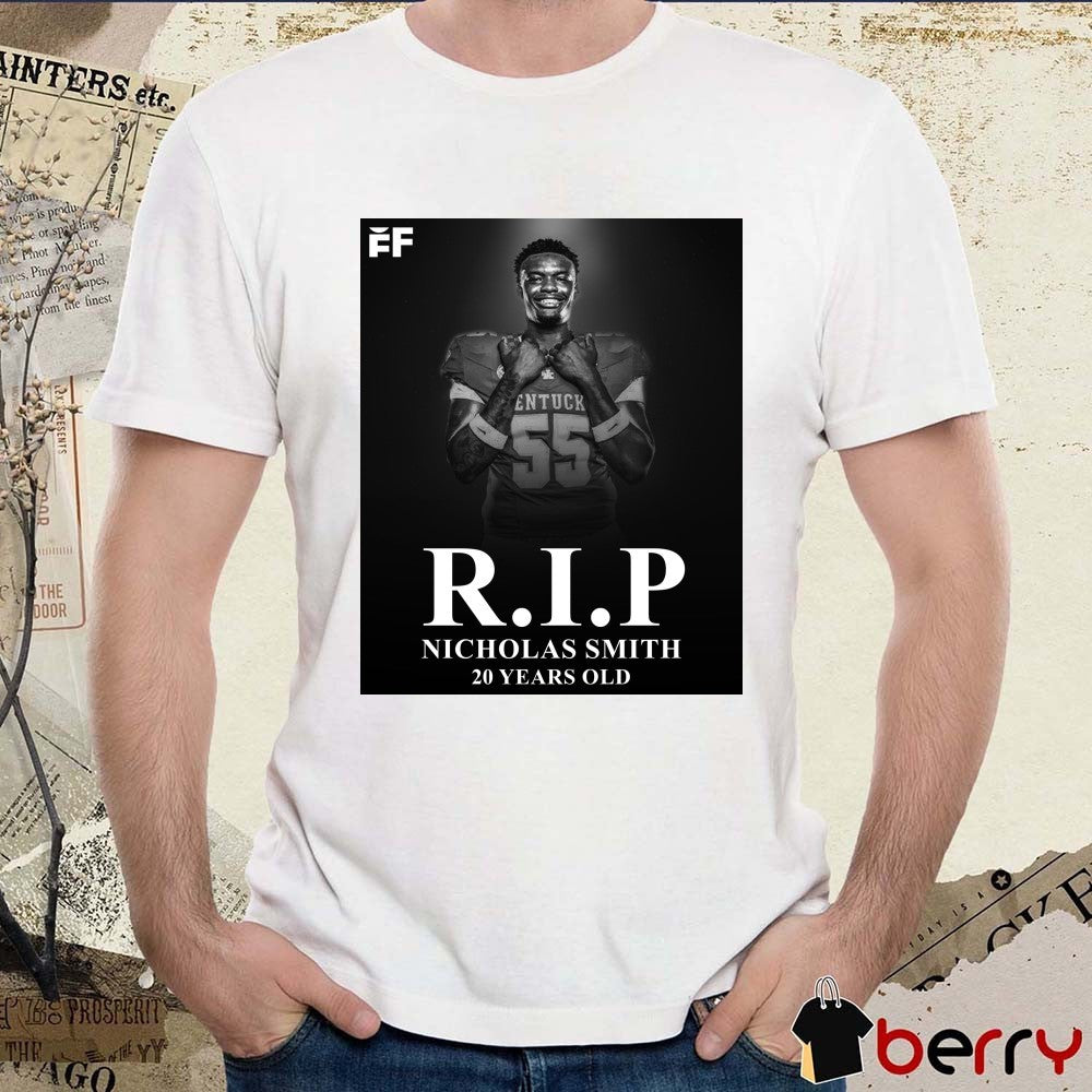 RIP Nicholas Smith 20 Years Old Football Forever Poster t-shirt