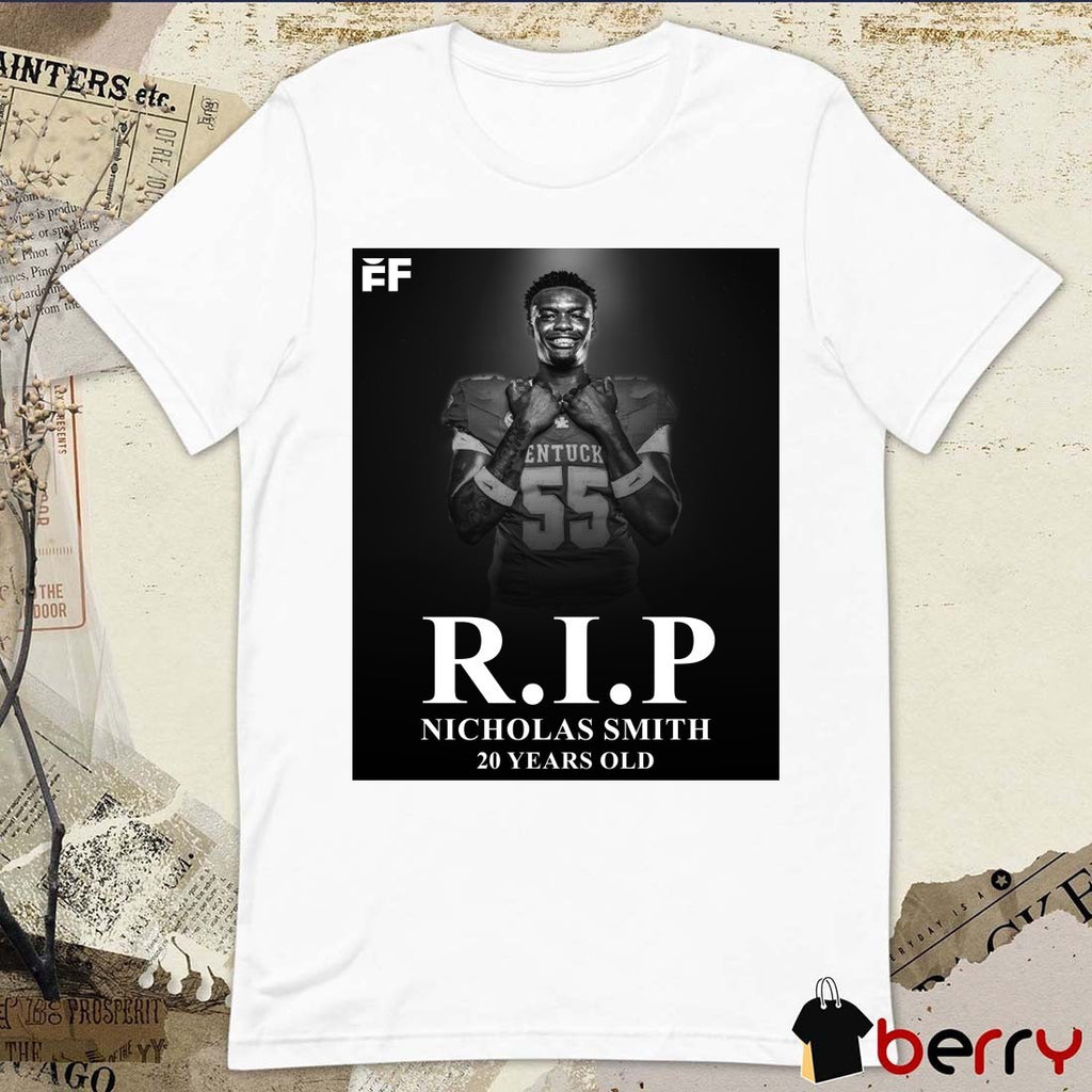 RIP Nicholas Smith 20 Years Old Football Forever Poster t-shirt
