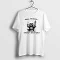Official Raccoon Okay Im Here Wheres The Work Coffee T-Shirts, Hoodie, Sweatshirt | CiraTrend.com
