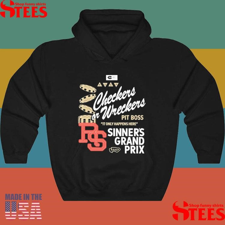 Raceservice Checkers Or Wreckers Distressed T-shirts