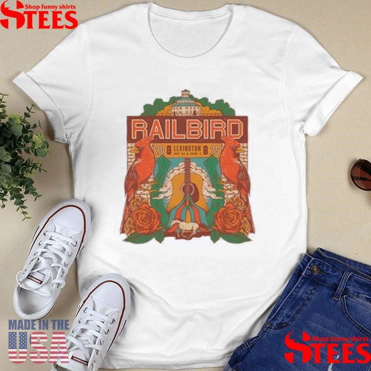 Railbird Festival Guitar Poster Lineup T-shirt