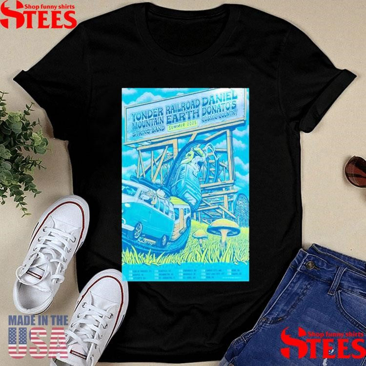 Railroad Earth, Yonder Mountain String Band & Daniel Donato’s Cosmic Country Summer 2025 T-shirt