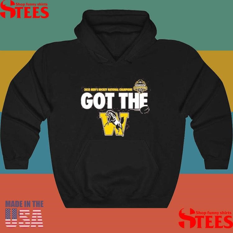 Rally Western Michigan Broncos Brown 2025 National Mens Hockey Champions Got The W Shirts
