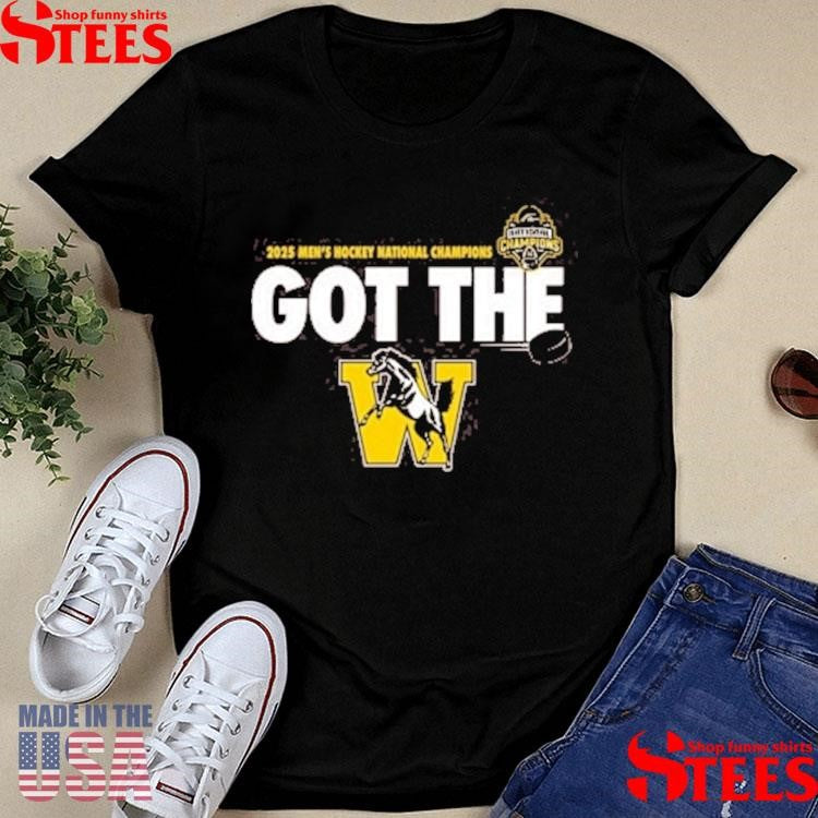 Rally Western Michigan Broncos Brown 2025 National Mens Hockey Champions Got The W Shirts