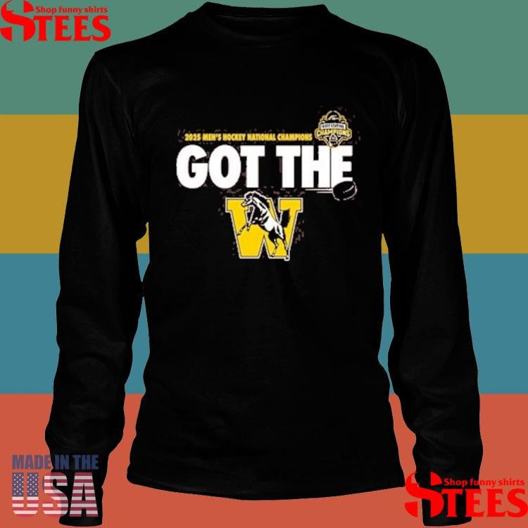 Rally Western Michigan Broncos Brown 2025 National Mens Hockey Champions Got The W Shirts
