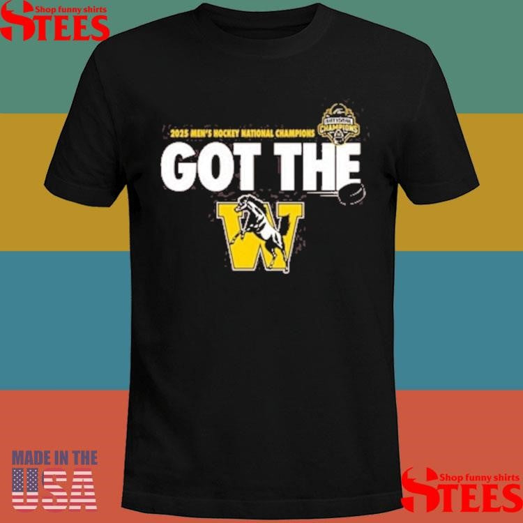 Rally Western Michigan Broncos Brown 2025 National Mens Hockey Champions Got The W Shirts