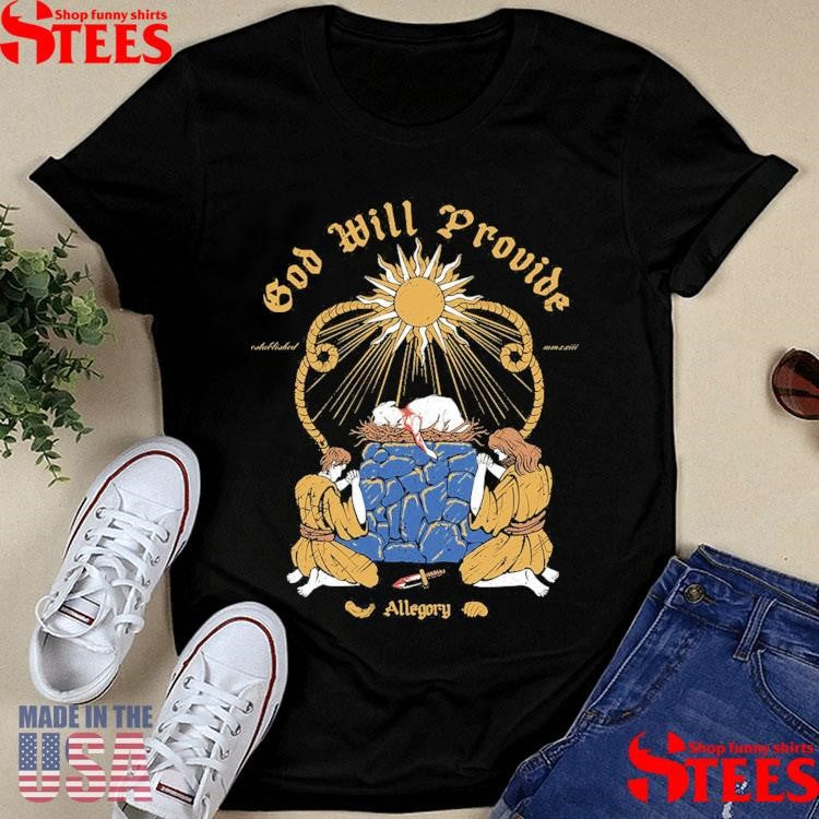 Ram In The Thicket God Will Provide Allegory T-shirt