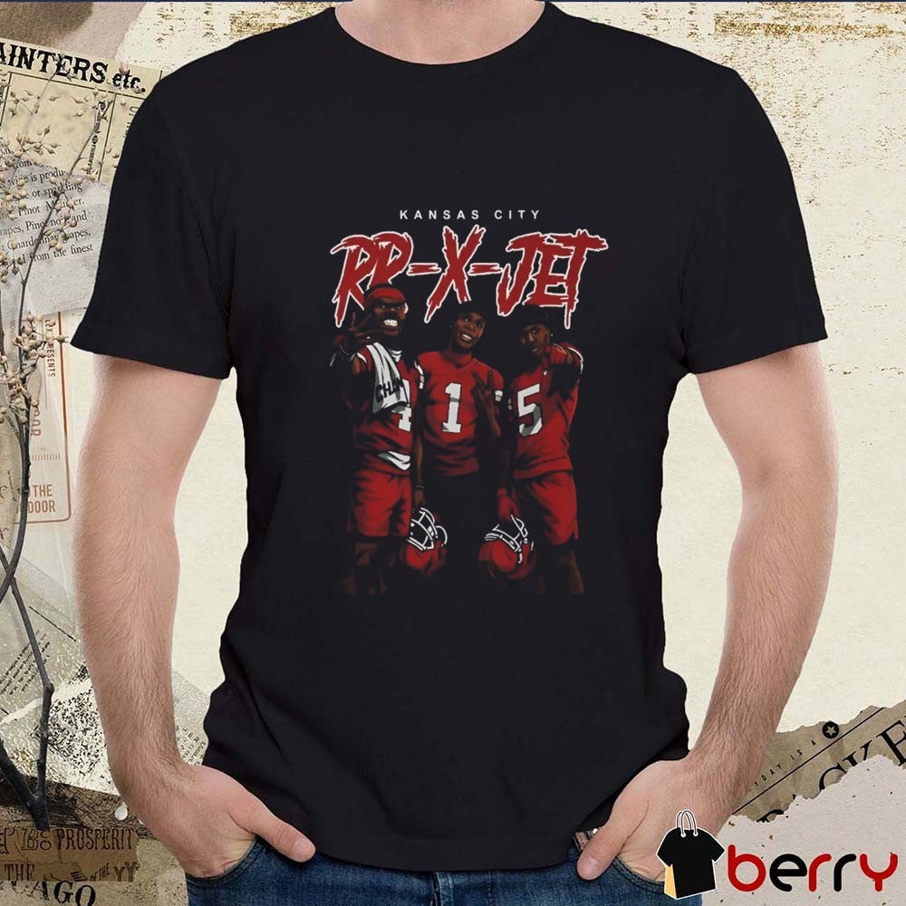 Rashee Rice Chiefs Football Wearing Kansas City RR-X-JET t-shirt