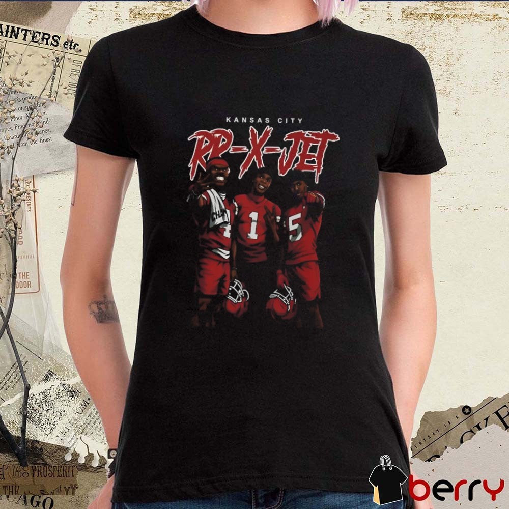 Rashee Rice Chiefs Football Wearing Kansas City RR-X-JET t-shirt