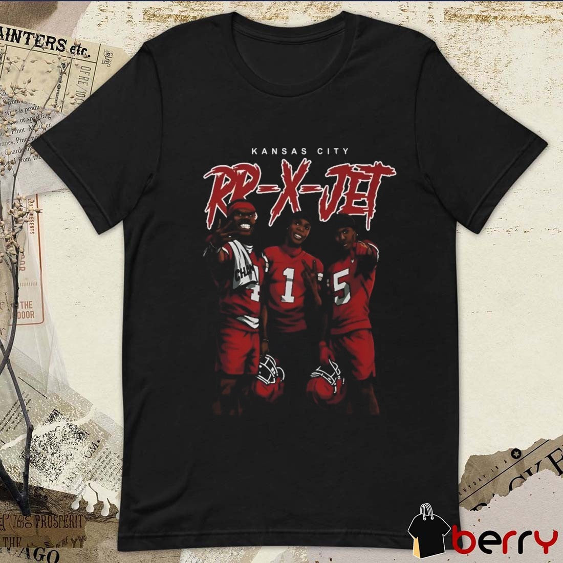 Rashee Rice Chiefs Football Wearing Kansas City RR-X-JET t-shirt