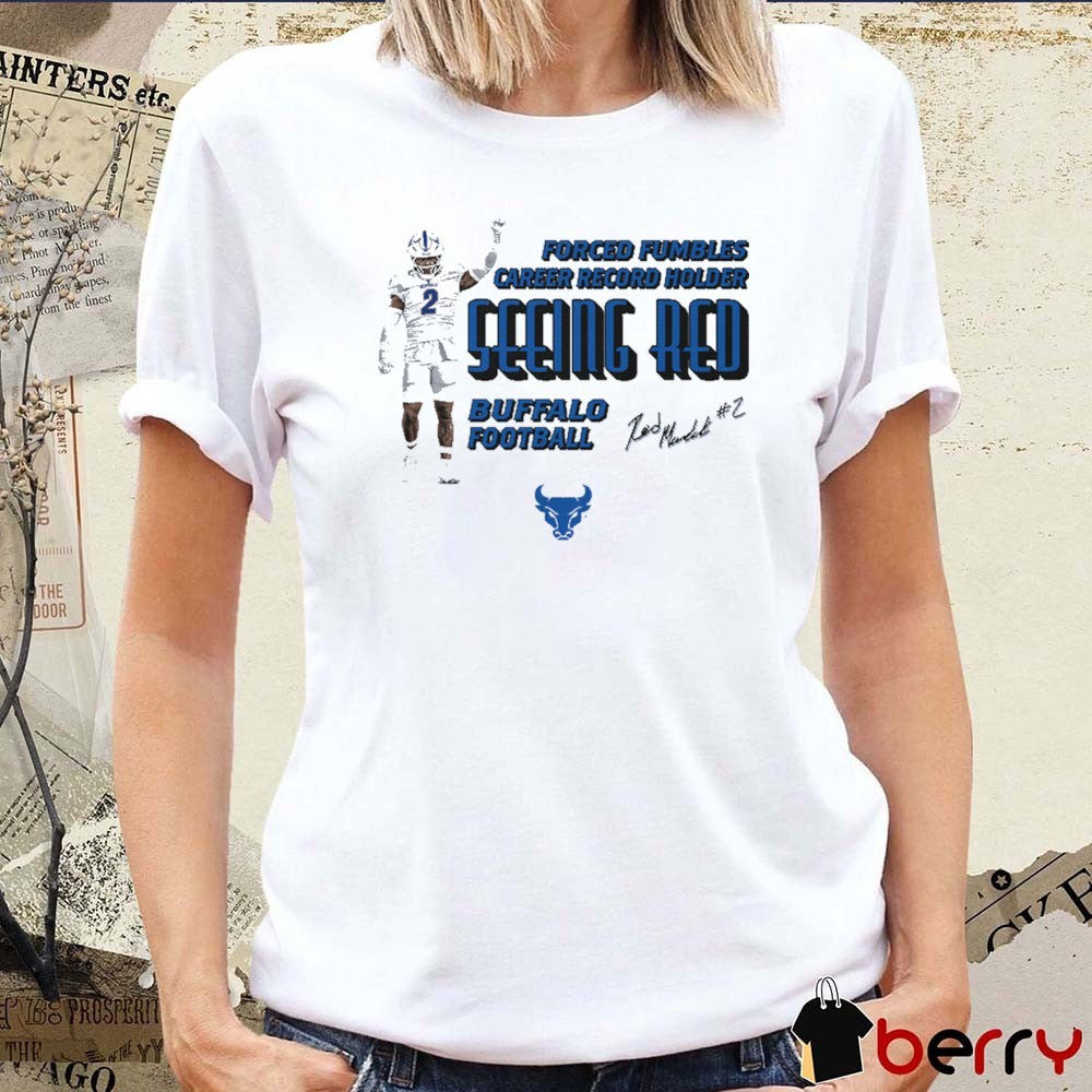 Red Murdock Seeing Red Forced Fumbles Record Holder Buffalo Bills Football Signature t-shirt