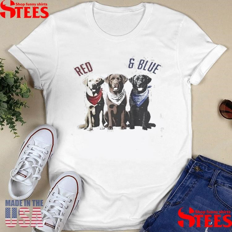 Red White And Blue Dogs Shirts