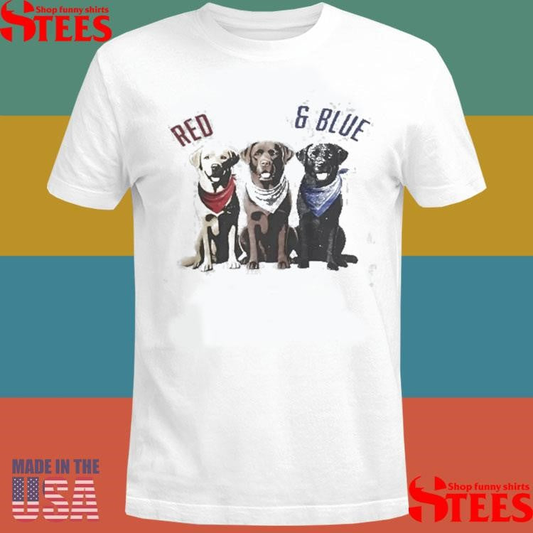 Red White And Blue Dogs Shirts