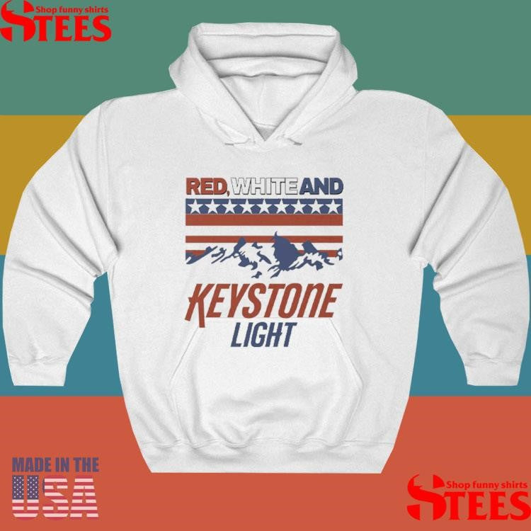 Red White And Keystone Light 4th Of July T-shirt