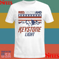 Red White And Keystone Light 4th Of July T-shirt