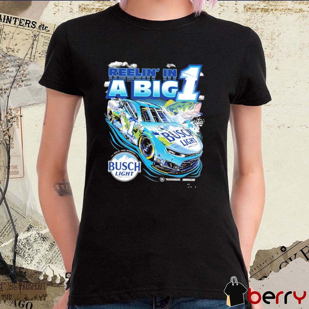 Reelin’ In A Big 1 Ross Chastain No. 1 NASCAR Chevrolet Busch Light JM Graphics t-shirt