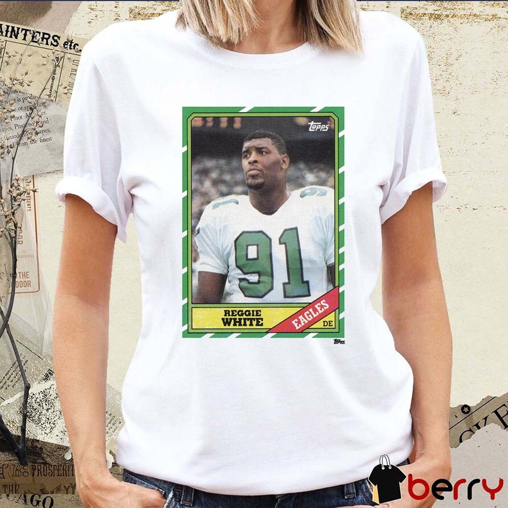 Reggie White Philadelphia Eagles NFL Homage Trading Card t-shirt