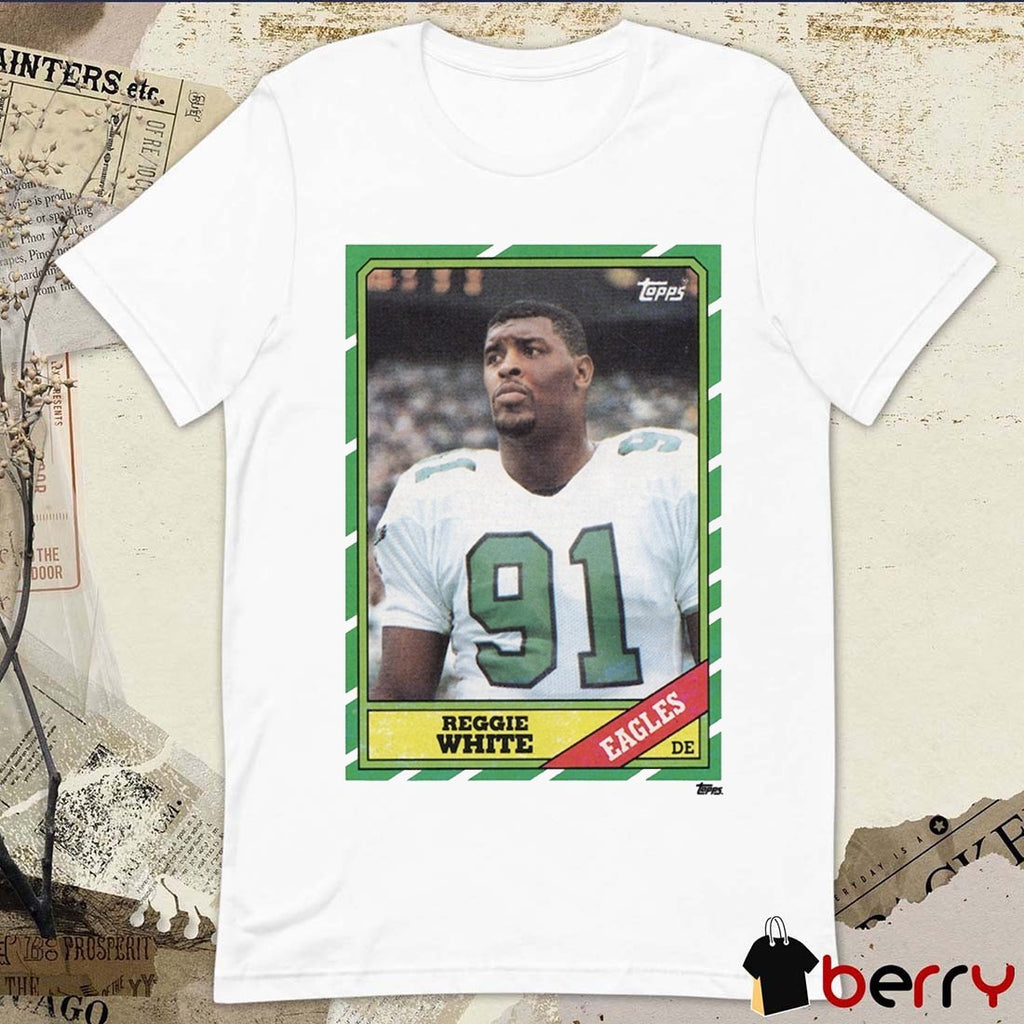 Reggie White Philadelphia Eagles NFL Homage Trading Card t-shirt