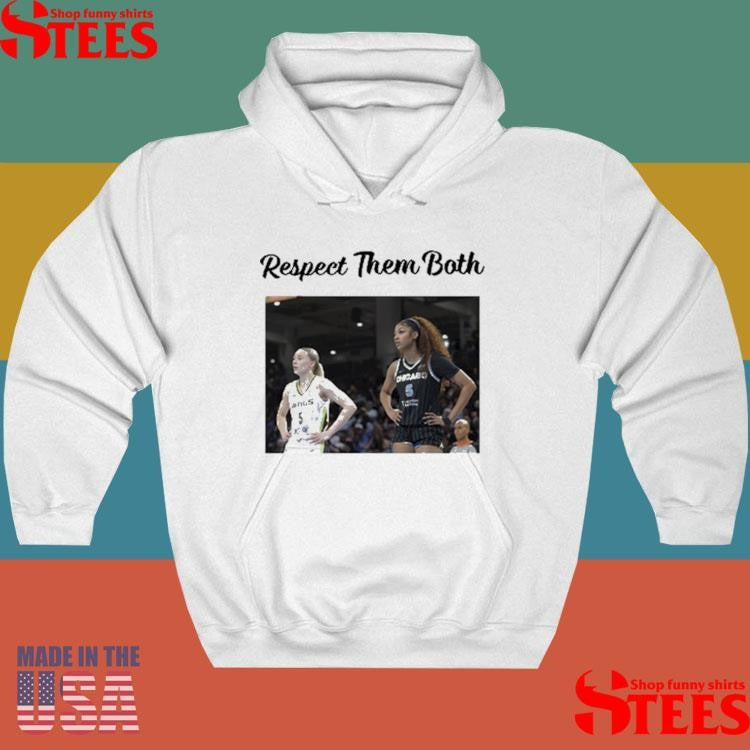 Respect Them Both Angel Reese Paige Bueckers T-shirt