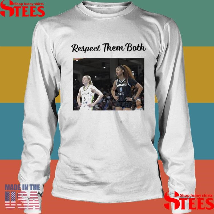 Respect Them Both Angel Reese Paige Bueckers T-shirt