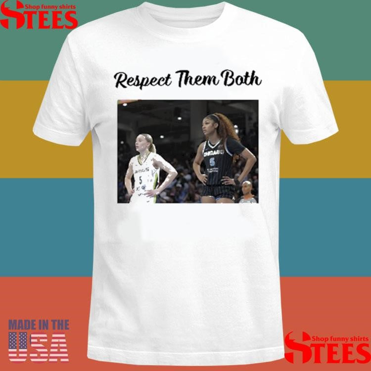 Respect Them Both Angel Reese Paige Bueckers T-shirt