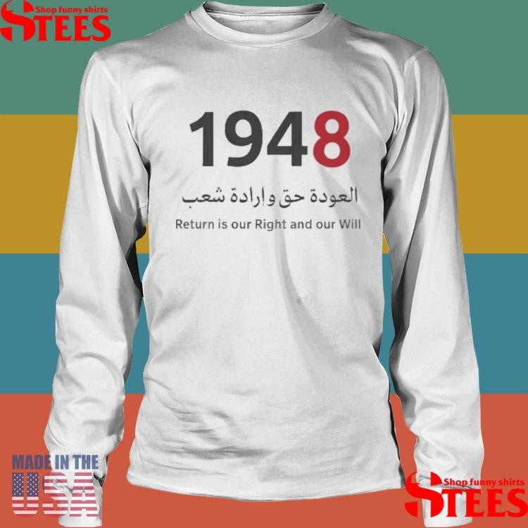Return Is Our Right And Our Will Palestine T-shirt