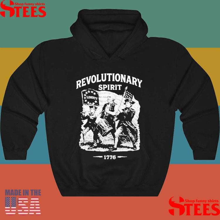 Revolutionary Spirit Liberty 1776 American Flag T-shirt