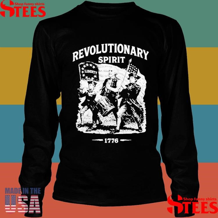 Revolutionary Spirit Liberty 1776 American Flag T-shirt