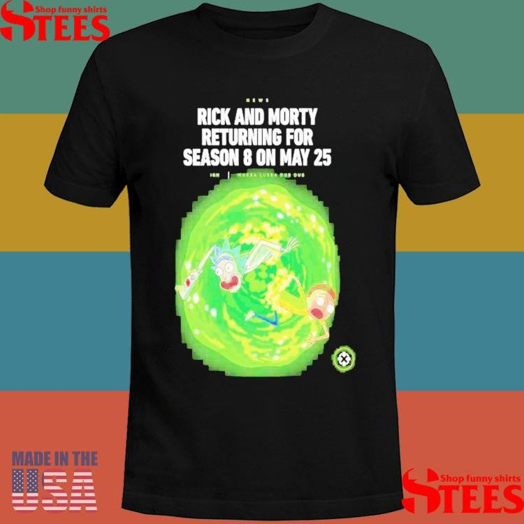 Rich And Morty Season 8 Return On May 25th 2025 Shirts