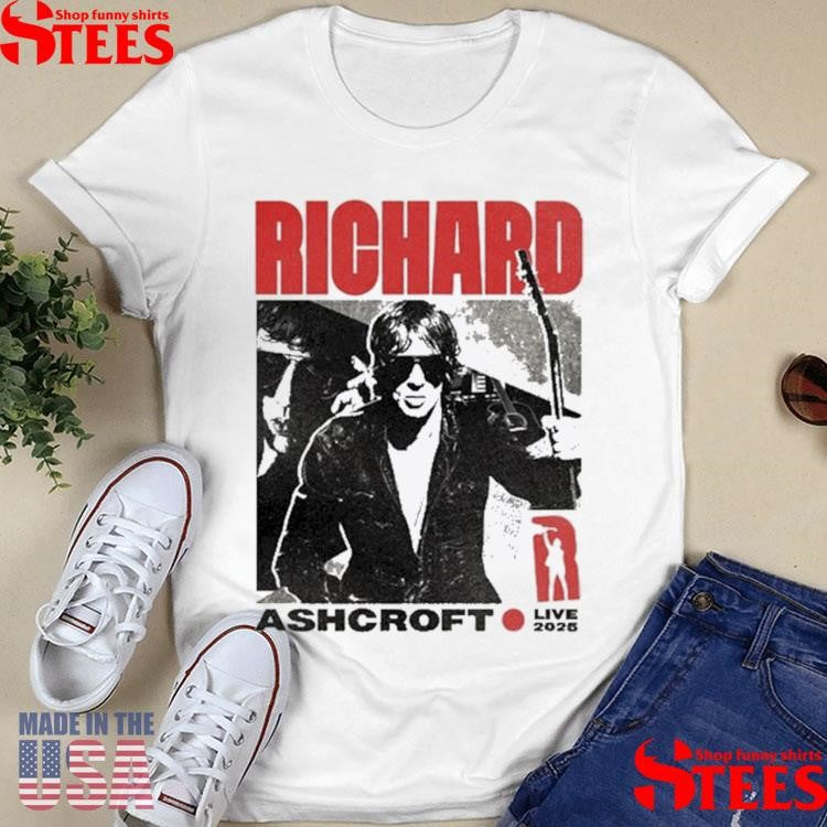 Richard Ashcroft RA Live 2025 Beige Tour T-shirt