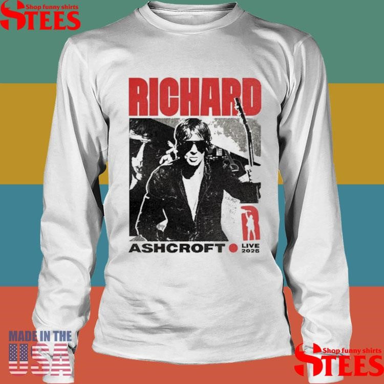 Richard Ashcroft RA Live 2025 Beige Tour T-shirt
