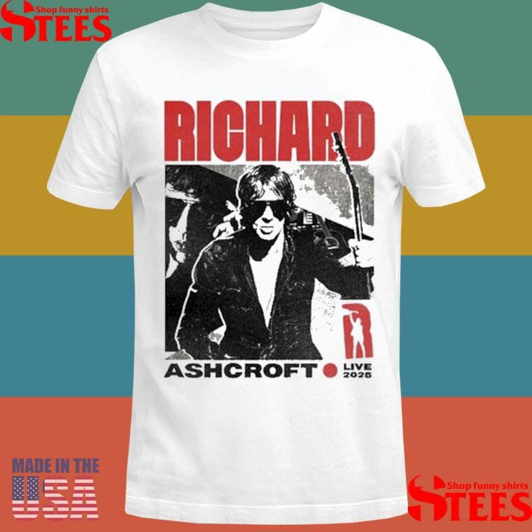Richard Ashcroft RA Live 2025 Beige Tour T-shirt