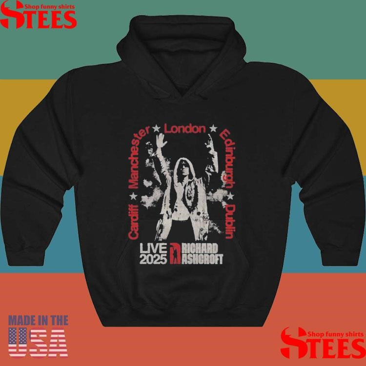 Richard Ashcroft Ra Live 2025 Cities Tour T-shirt