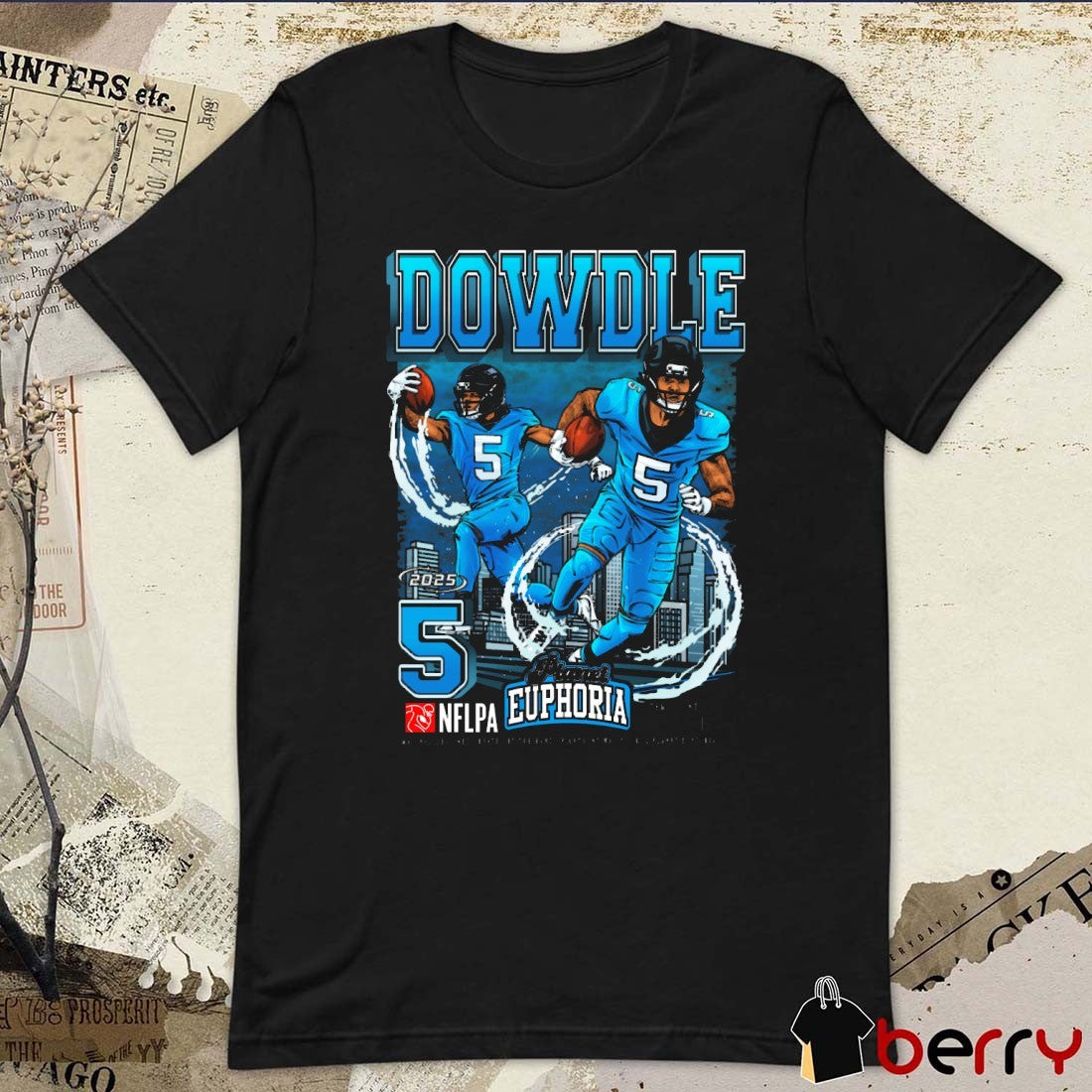 Rico Dowdle Carolina Panthers NFL Football Planet Euphoria Artwork t-shirt