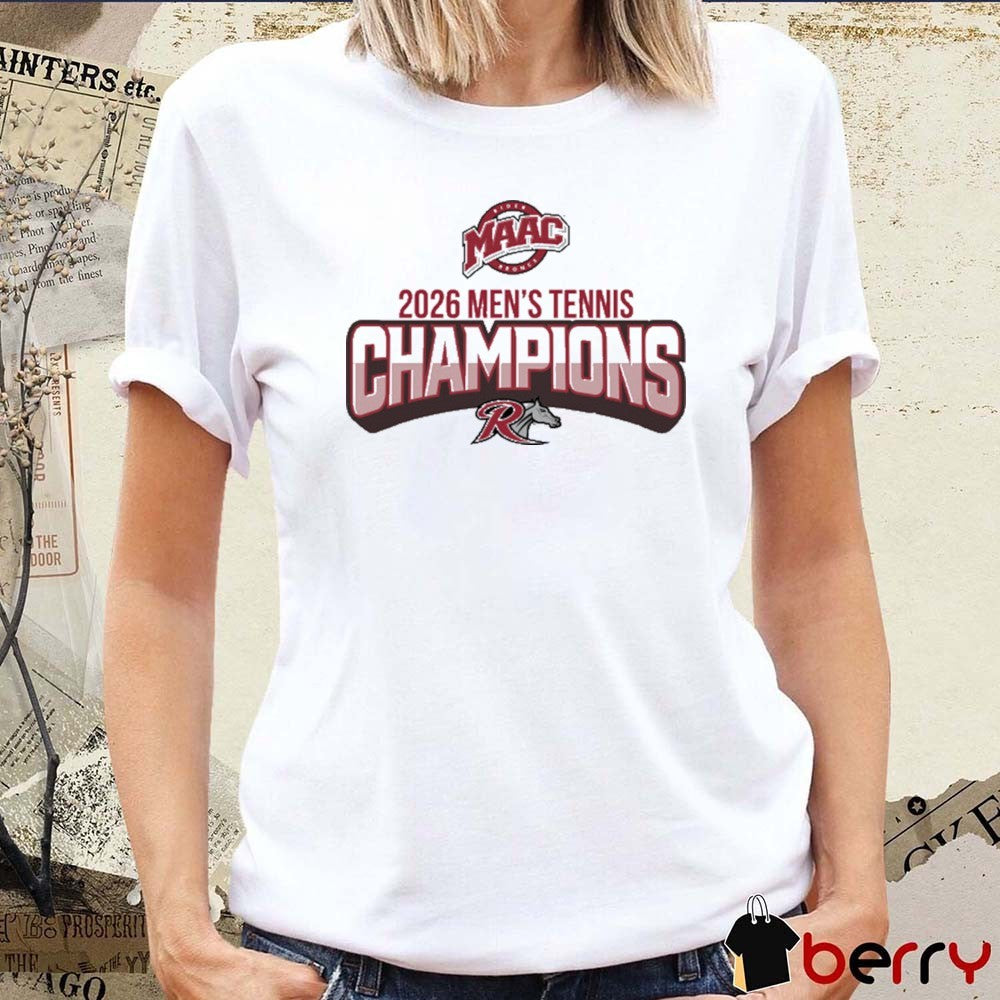 Rider University 2026 MAAC Men’s Tennis Champions Logo t-shirt
