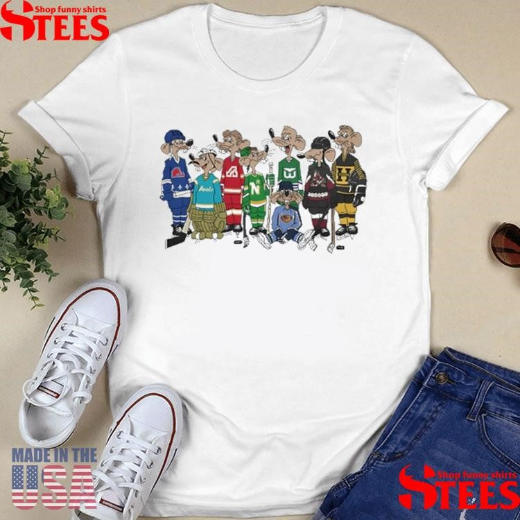Rink Rats Hockey Players Cartoon Shirt