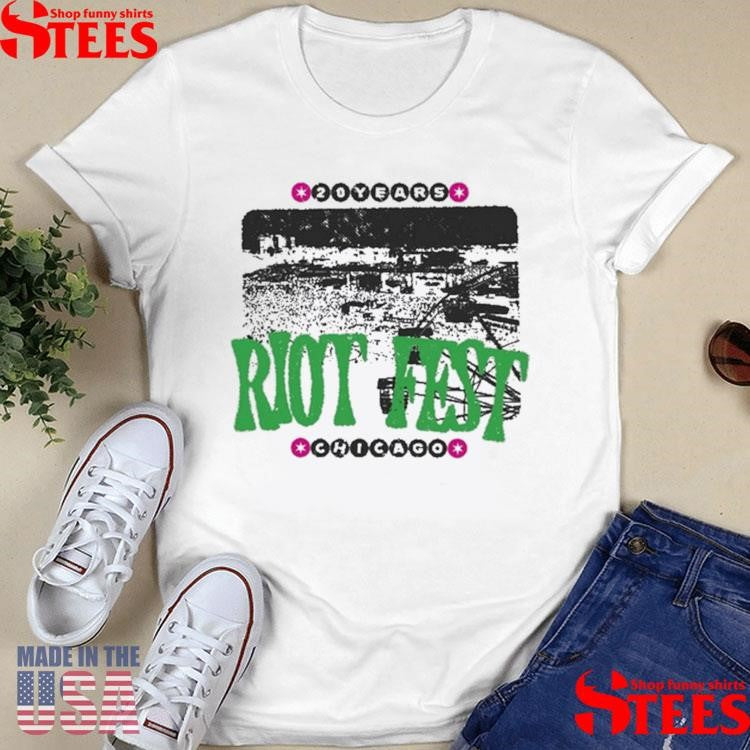 Riot Fest 20 Years Ferris Wheel 2025 Chicago T-shirt