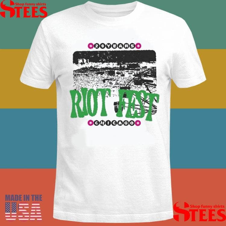 Riot Fest 20 Years Ferris Wheel 2025 Chicago T-shirt