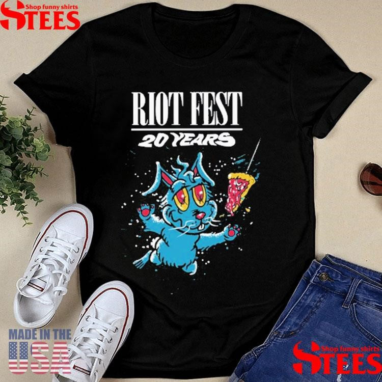 Riot Fest 20 Years Swimming Bunny Shirts