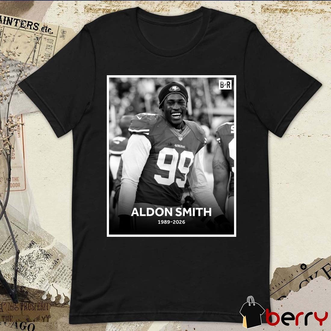 Rip Aldon Smith 1989 – 2026 Bleacher Report Poster t-shirt