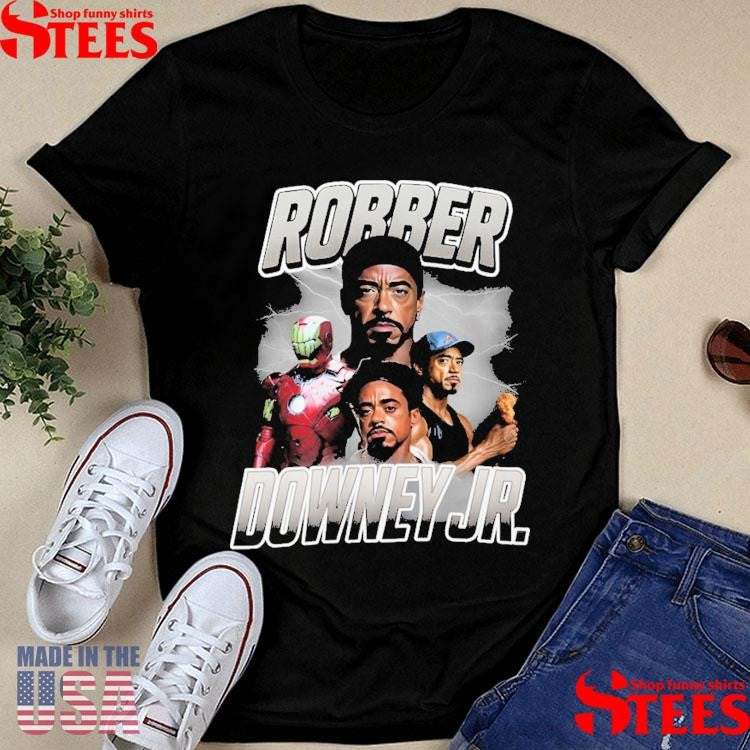 Robber Downey Jr Collage Shirts