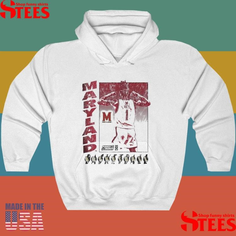 Rodney Rice Autograph Maryland Terrapins March Madness 2025 Shirts
